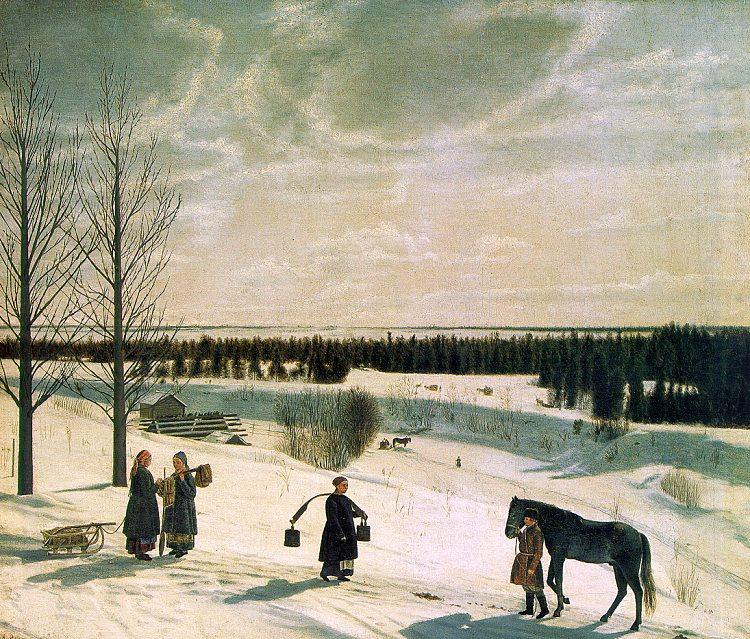 Nikifor Krylov Russian Winter china oil painting image